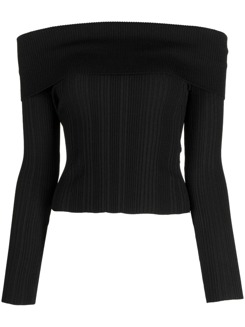 SELF PORTRAIT Ribbed knit top