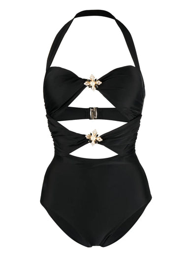 Cutout Halter Swimsuit