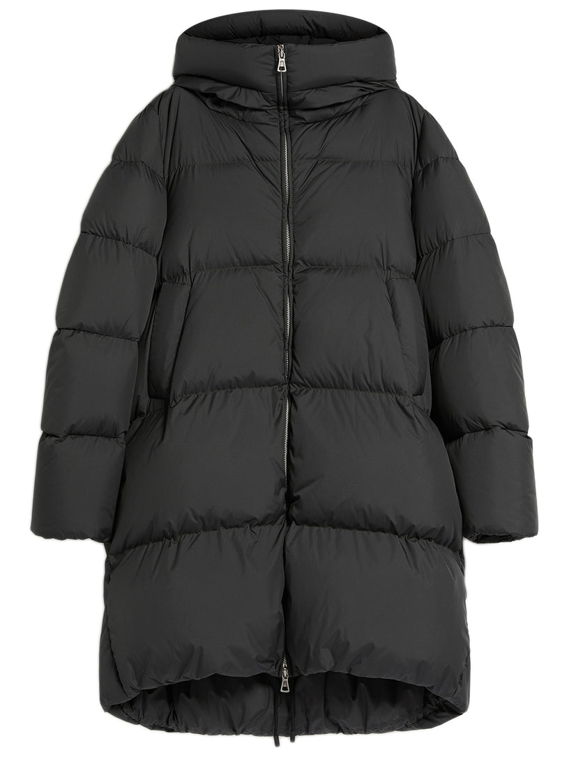 Sportmax Long down jacket in waterproof jacket