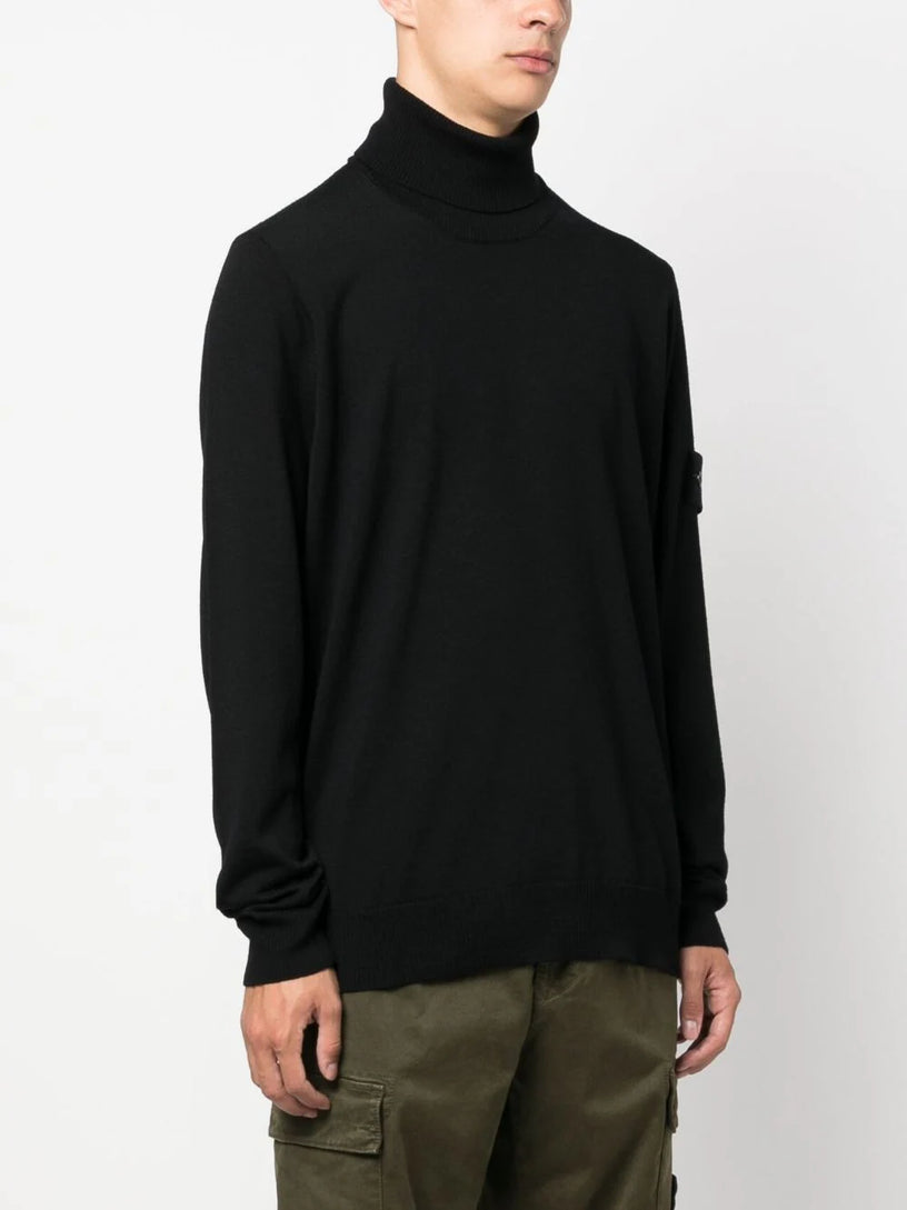 Polo neck knit