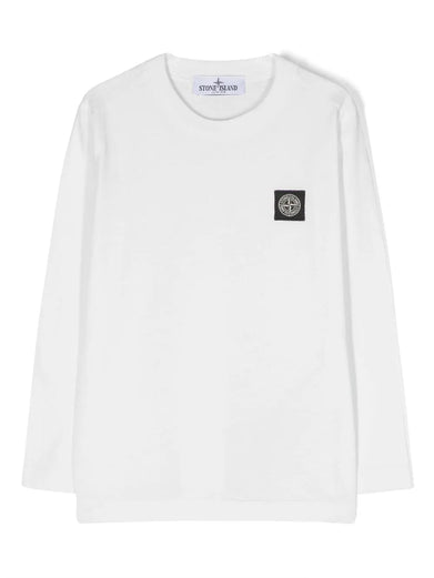 Compass-patch cotton T-shirt