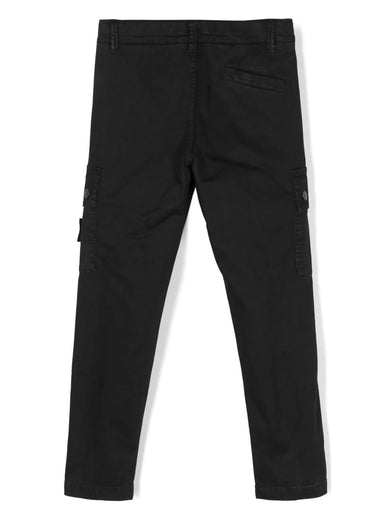 Compass-badge slim-fit cargo trousers