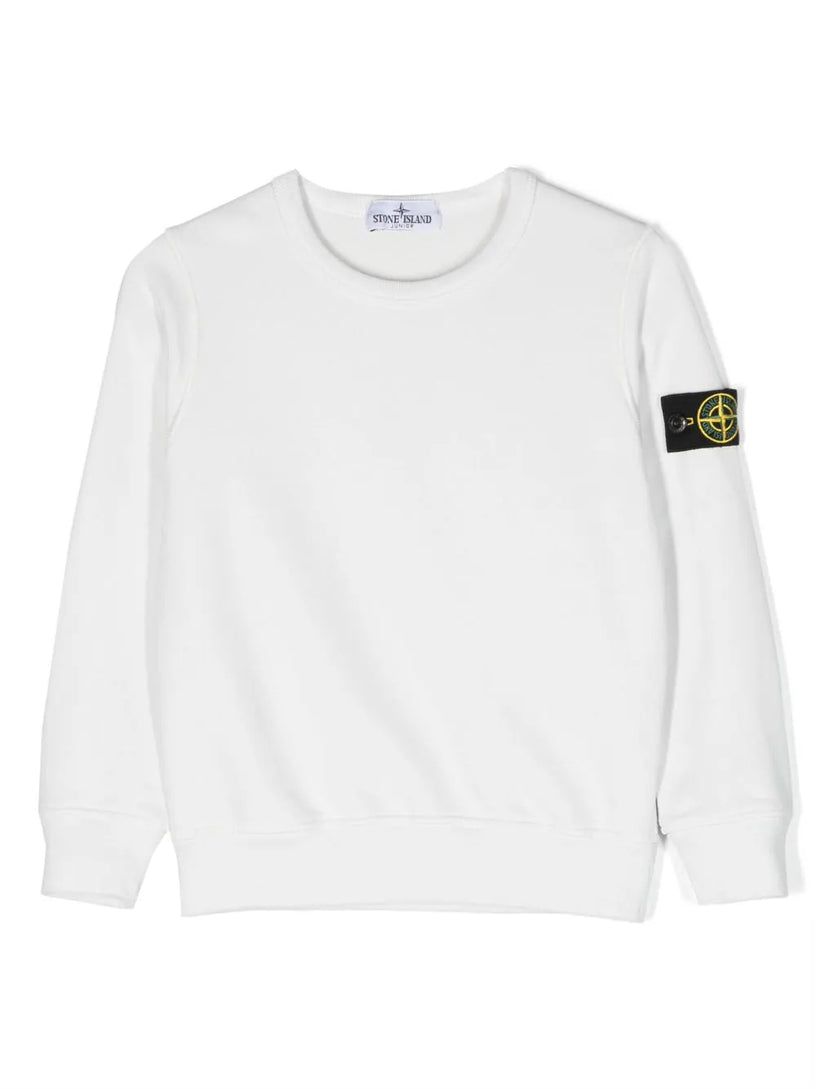 Compass-badge cotton sweatshirt