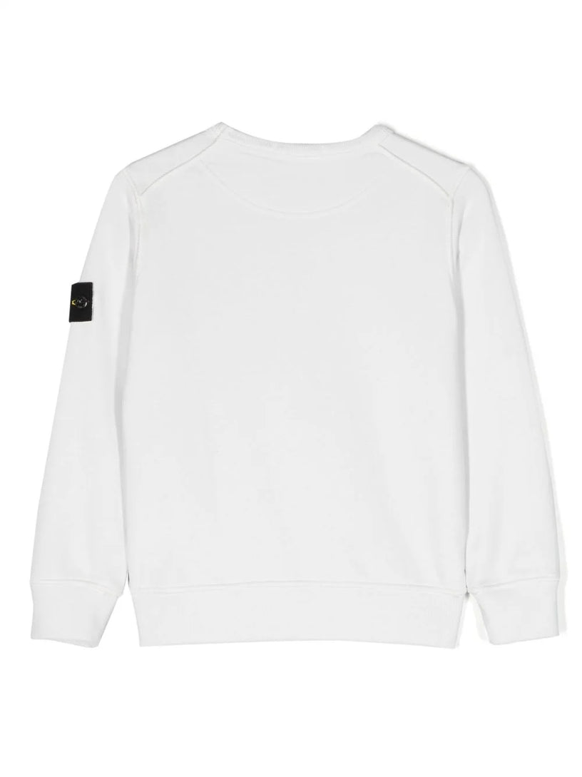 Compass-badge cotton sweatshirt