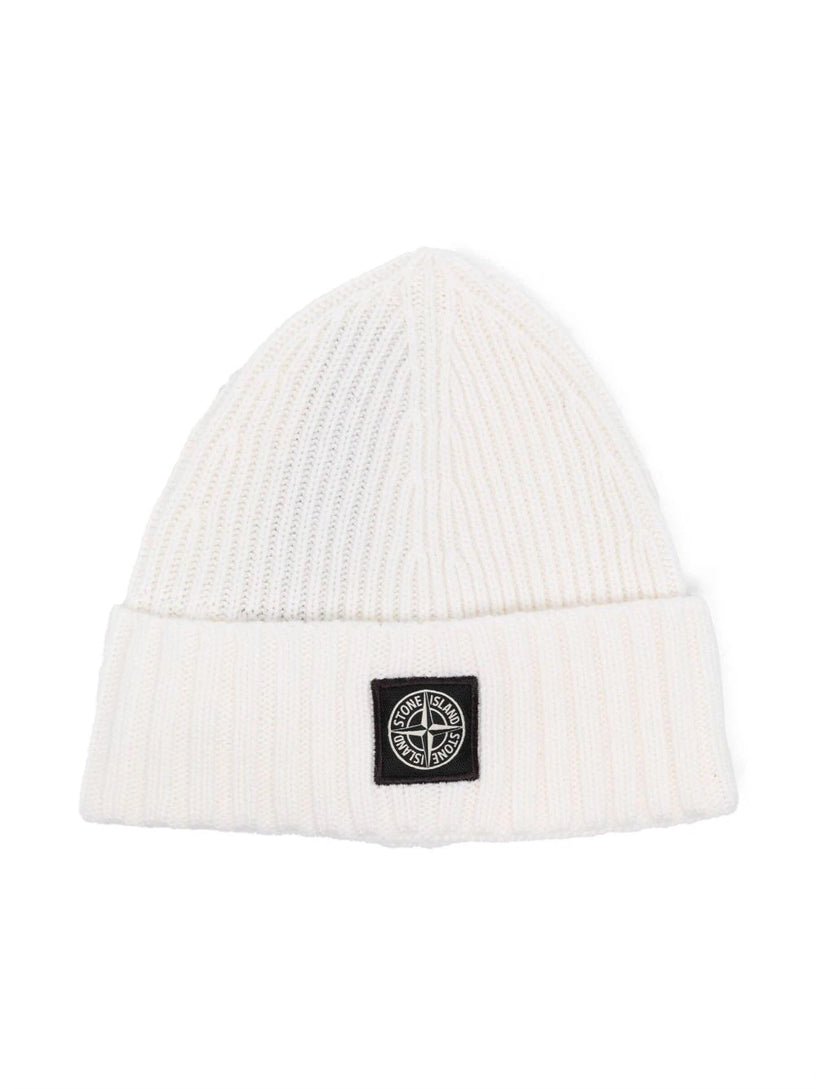 Compass-motif knit beanie