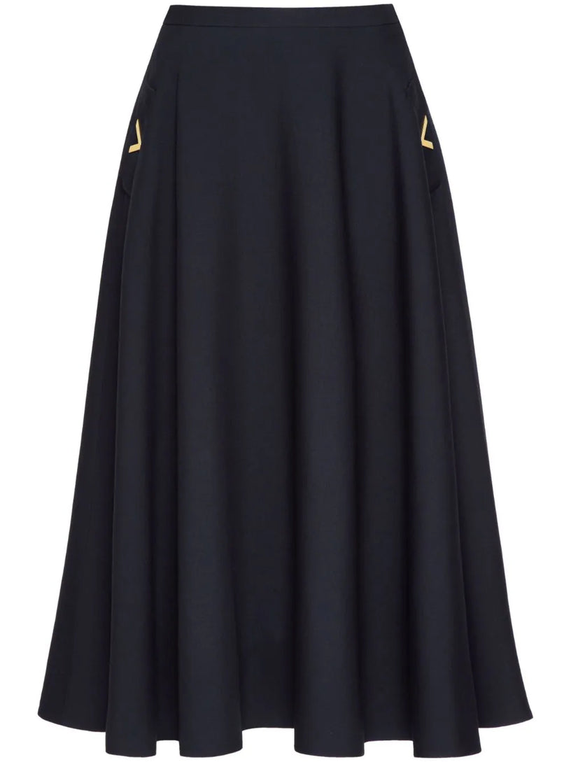 Valentino Garavani Valentino crepe couture midi skirt