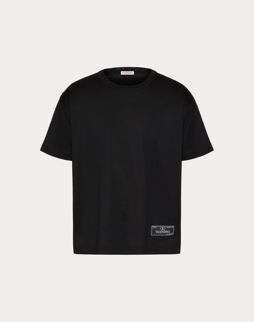 Valentino Garavani T-shirt with maison valentino tailoring label