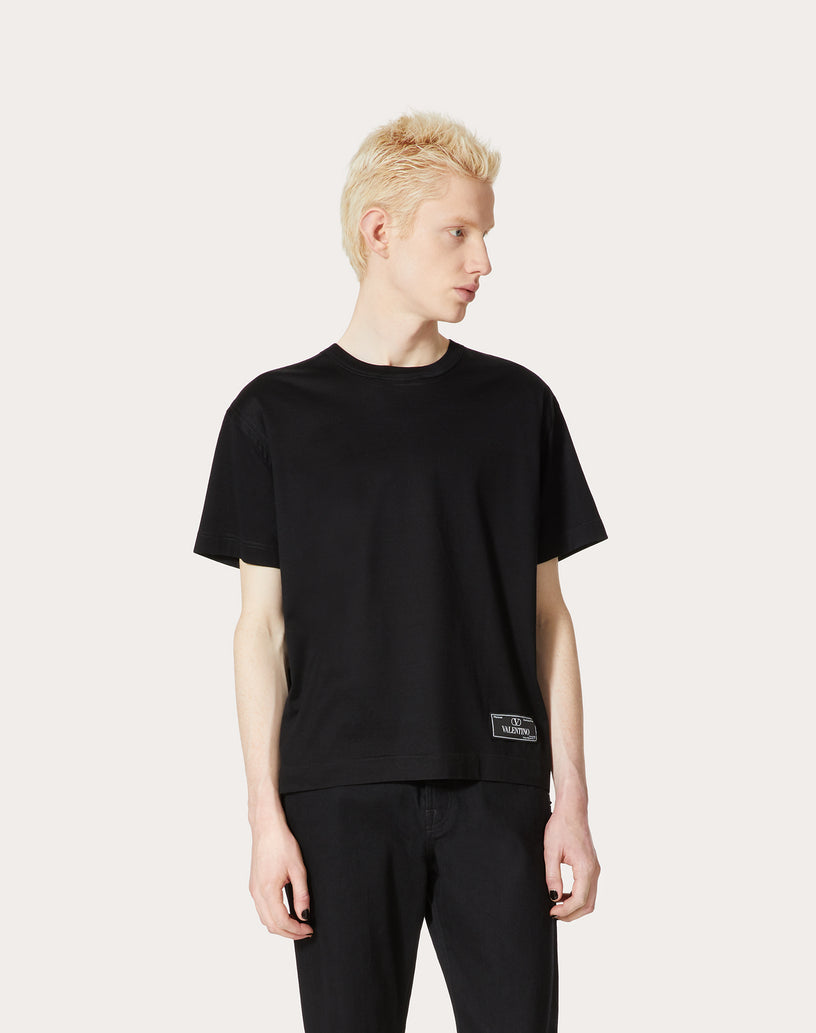 T-shirt with Maison Valentino tailoring label