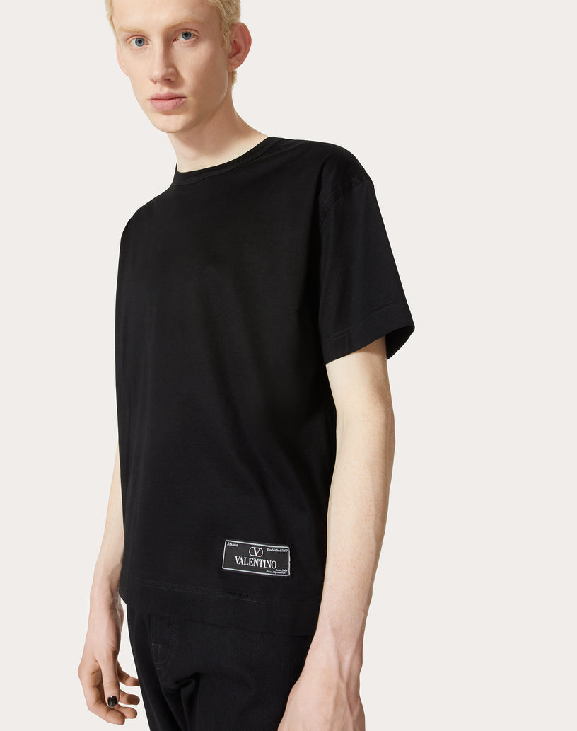 T-shirt with Maison Valentino tailoring label