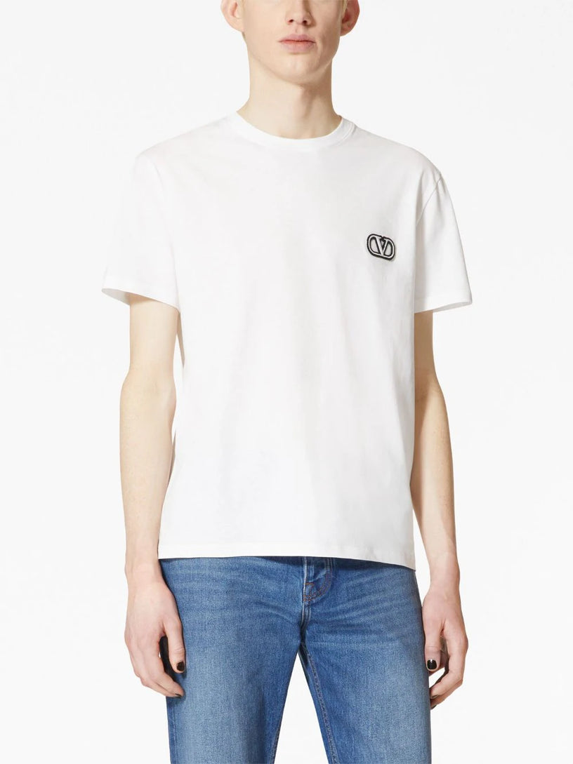 T-shirt with VLogo Signature patch