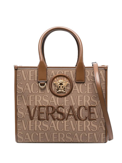 Versace Allover Small Tote Bag