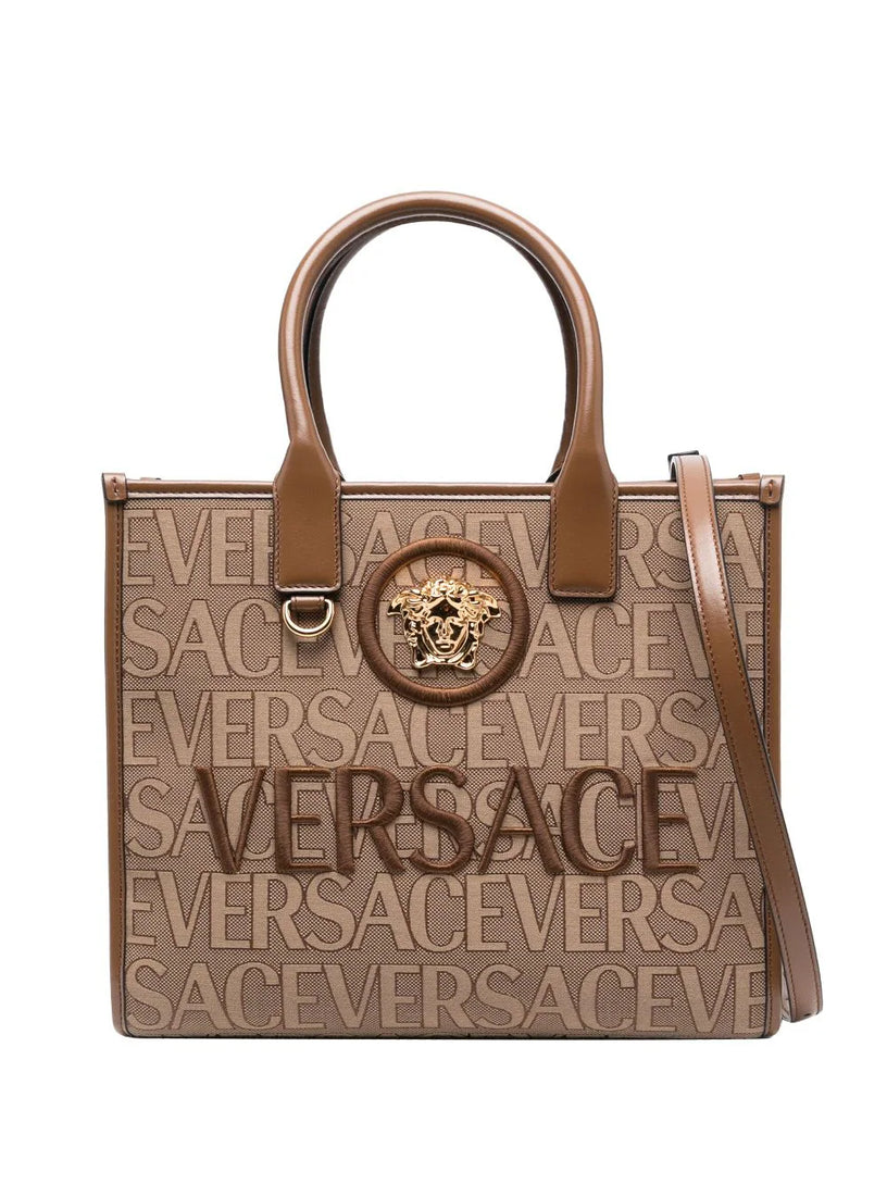 VERSACE Versace allover small tote bag