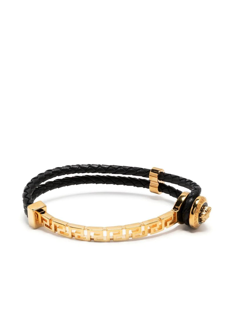 VERSACE La greca leather bracelet