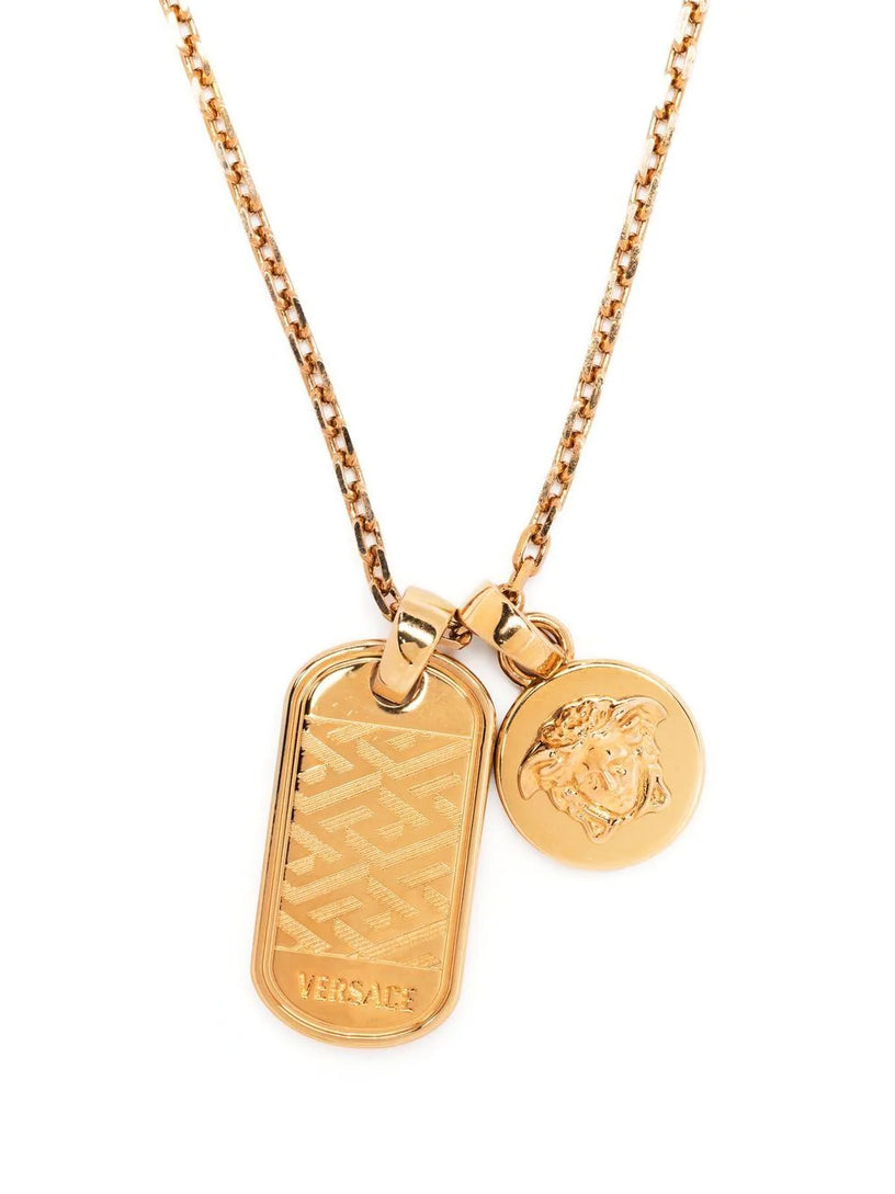 VERSACE La greca tag necklace