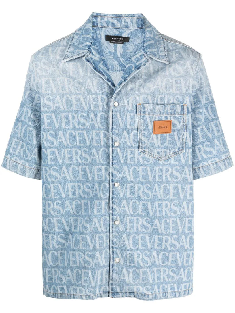 Versace Allover Denim Shirt