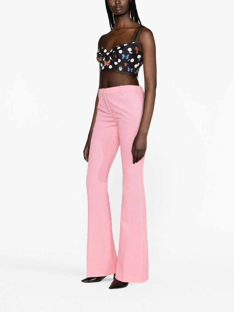 Versace allover jacquard trousers