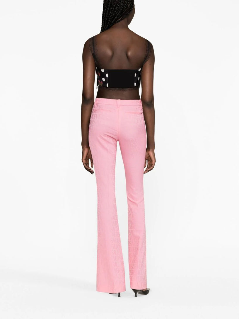 Versace allover jacquard trousers