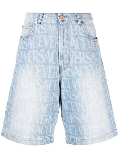 Barocco Denim Shorts