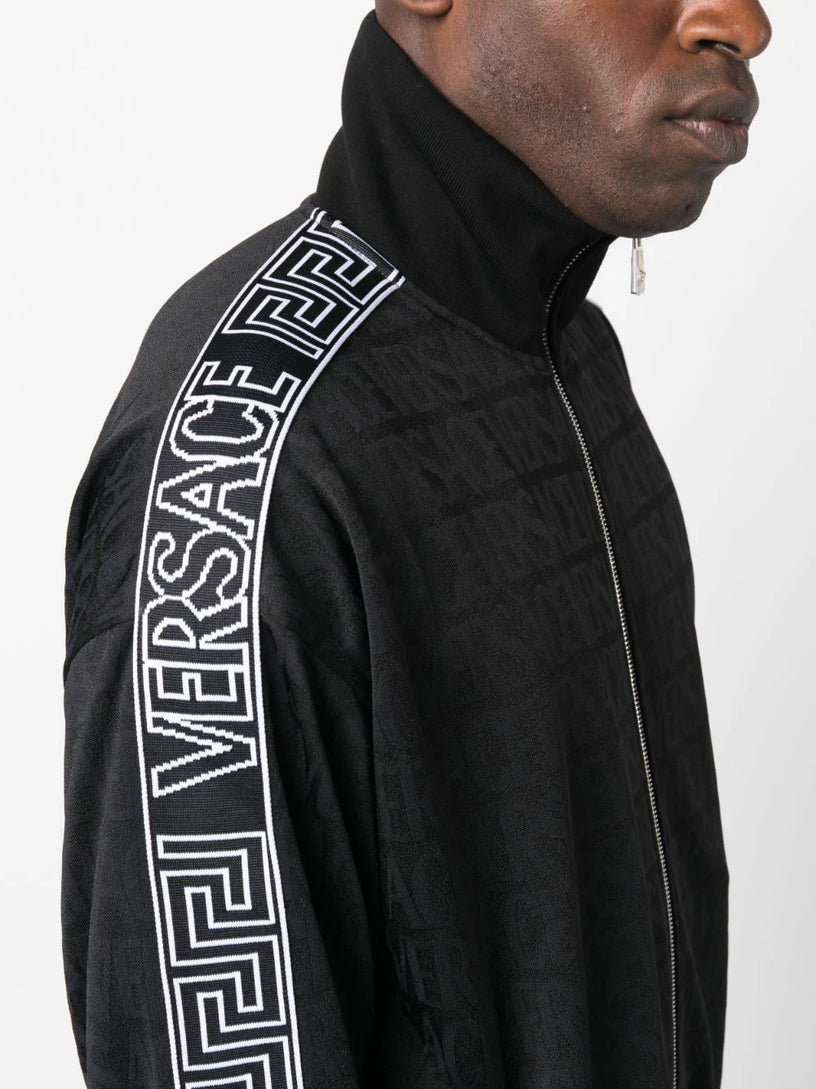 Allover-pattern track jacket