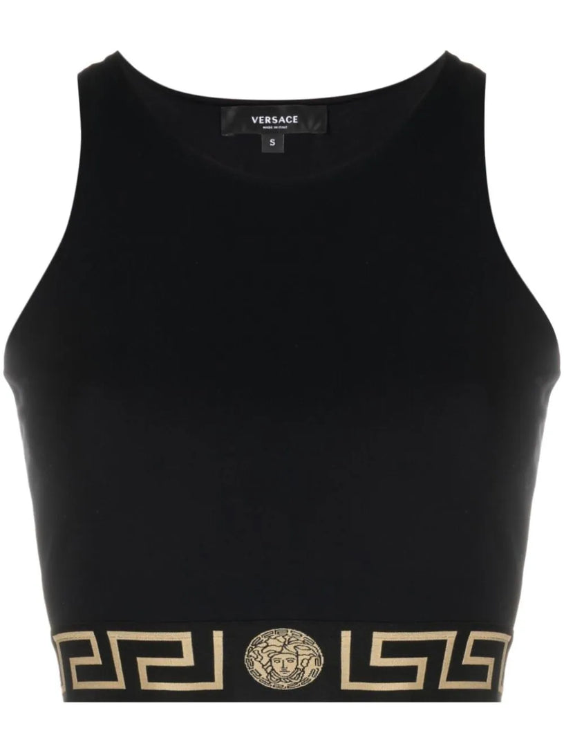 VERSACE Greca bralette top