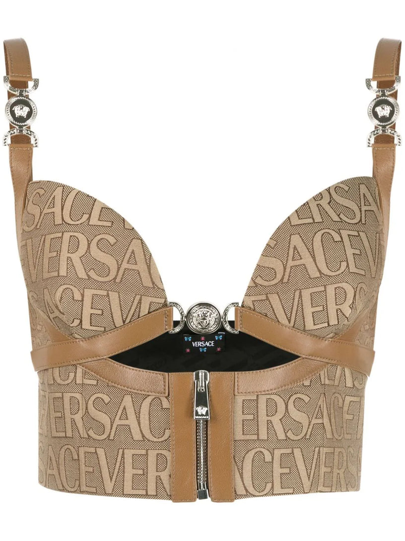 VERSACE Versace allover bustier top