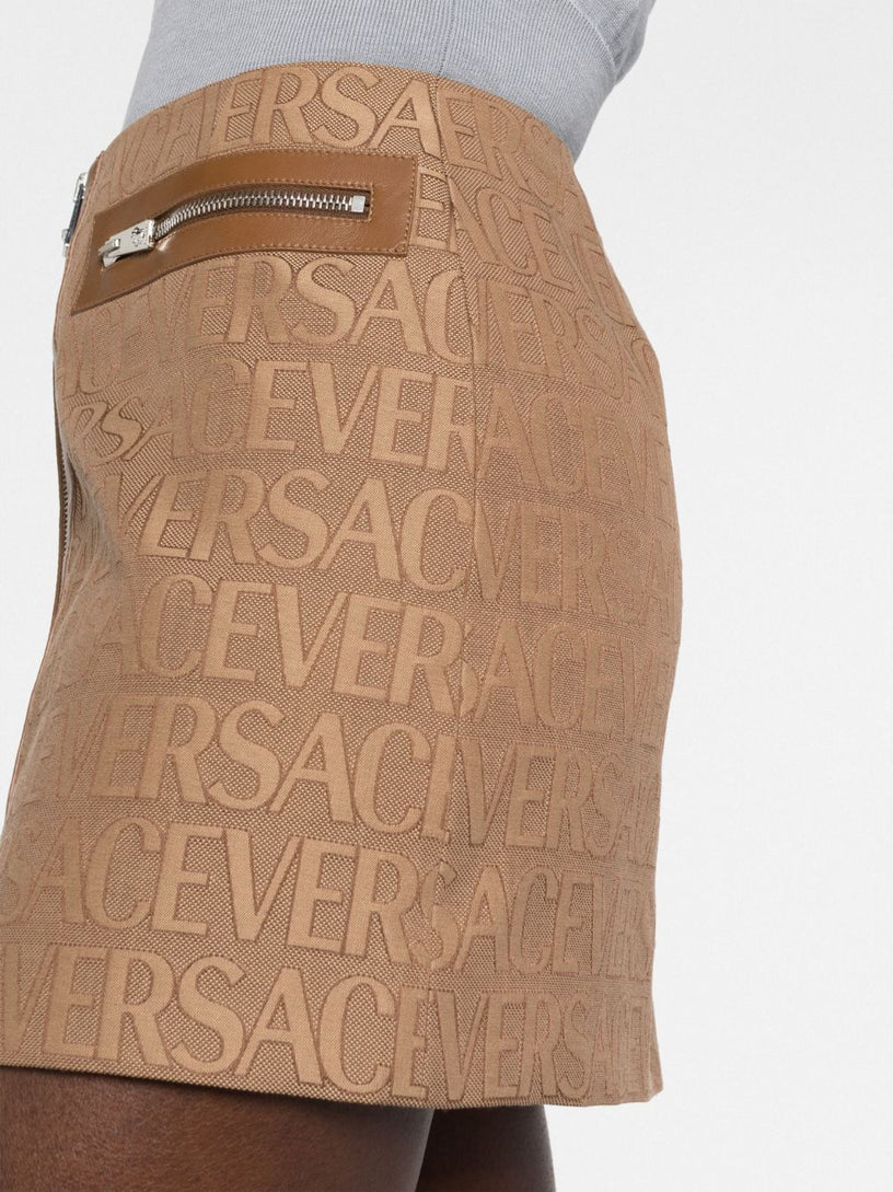 Versace Allover Mini Skirt