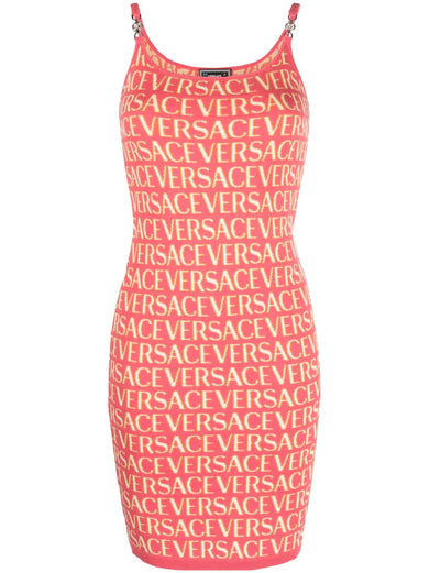 Versace Allover Knit Mini Dress