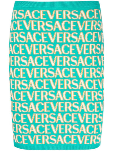 Versace Allover Knit Skirt