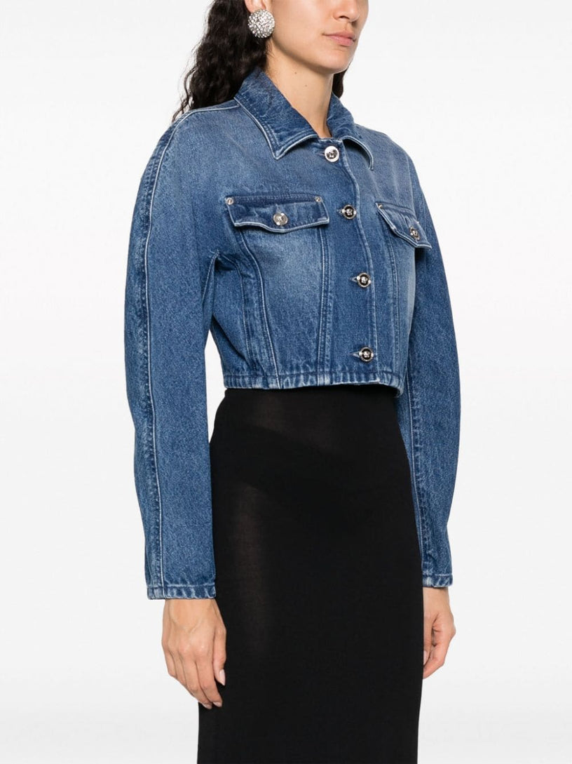 Rounded Crop denim jacket