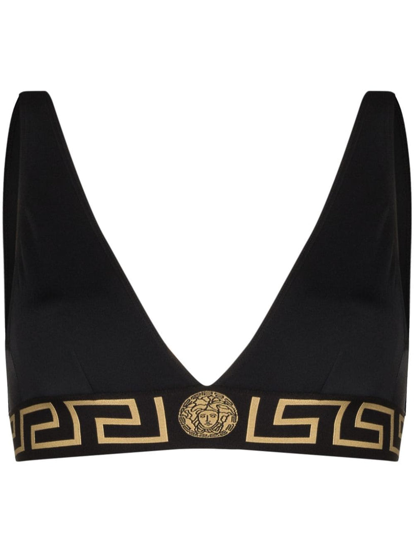 VERSACE Greca bikini top