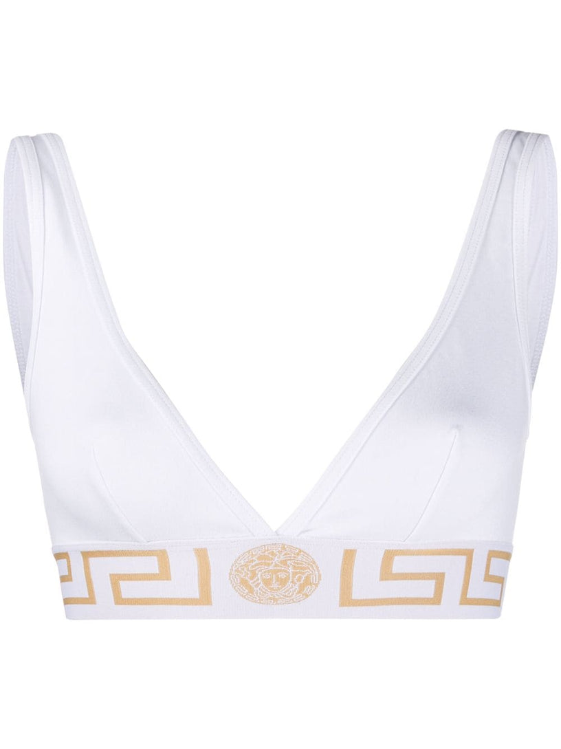 VERSACE Greca border bralette