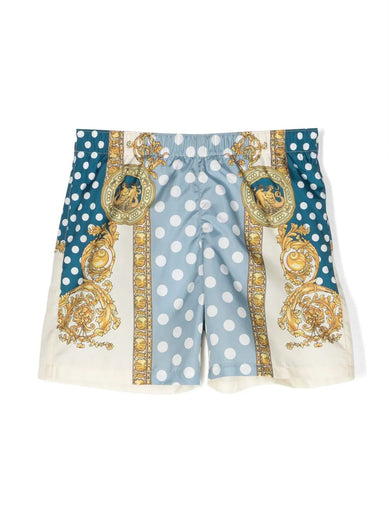 Seashell Baroque Kids Swim Shorts