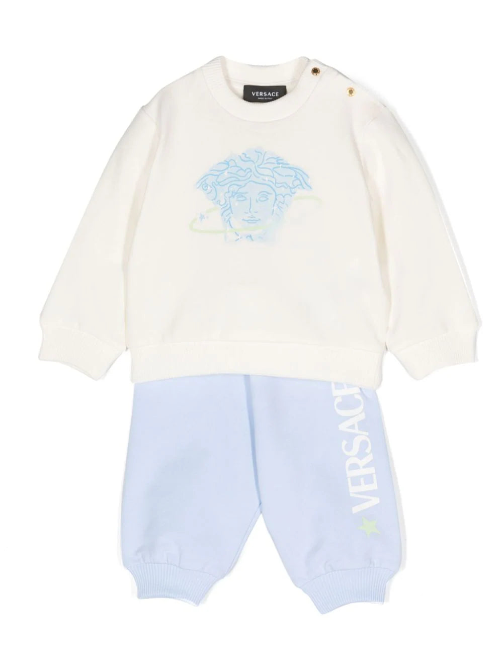 Medusa Baby Sweat Set VERSACE Kids Azzurro Grifo210