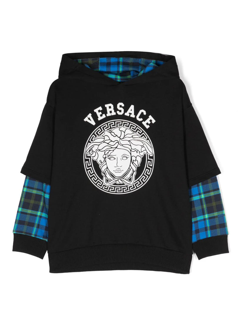 Tartan Medusa Kids Hoodie