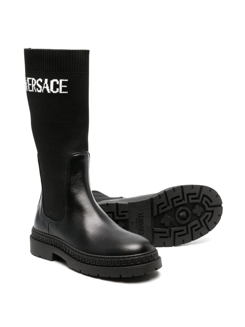 Versace Logo Medusa Boots