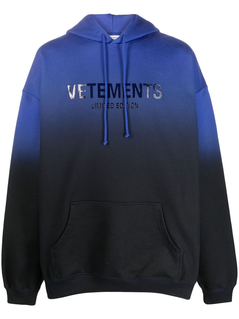 VETEMENTS Gradient logo limited edition hoodie