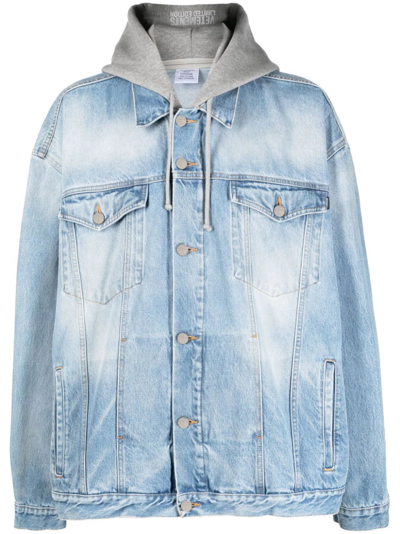 VETEMENTS Denim jacket with hood