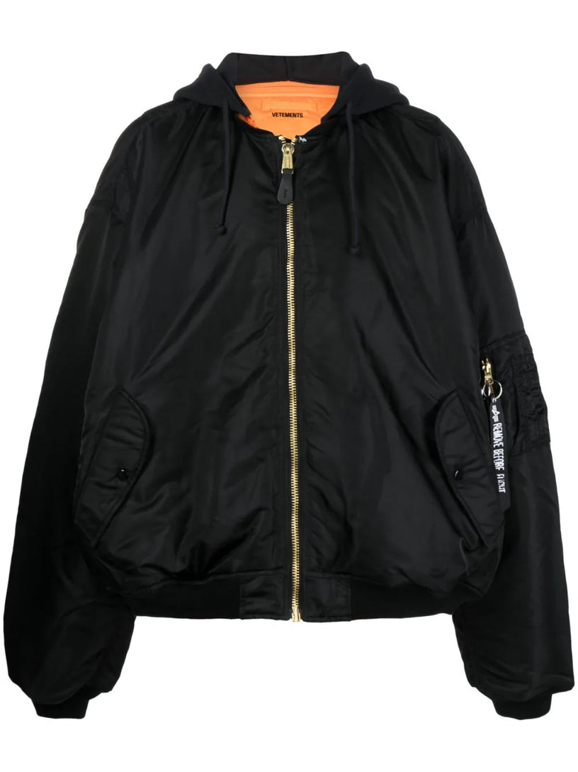 VETEMENTS Hooded bomber jacket