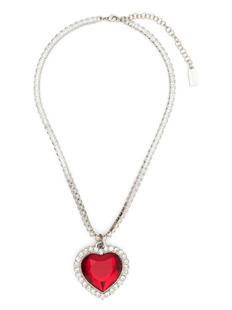 VETEMENTS Crystal heart necklace