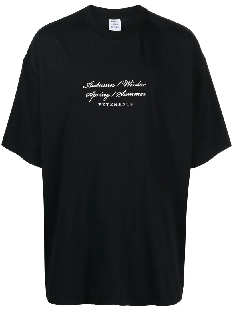 VETEMENTS 4 seasons logo t-shirt