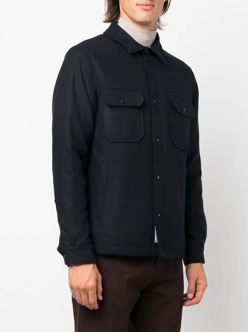 Alaskan recycled Melton wool overshirt