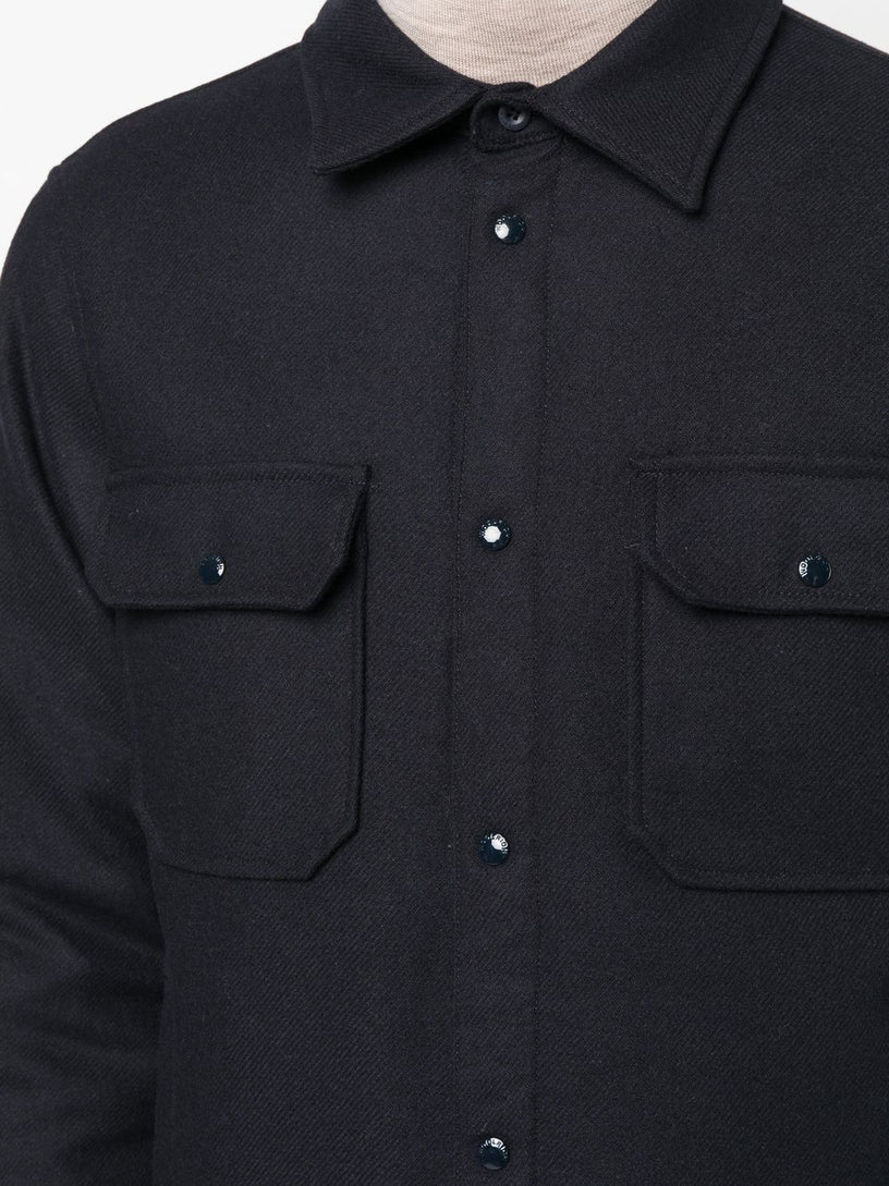 Alaskan recycled Melton wool overshirt