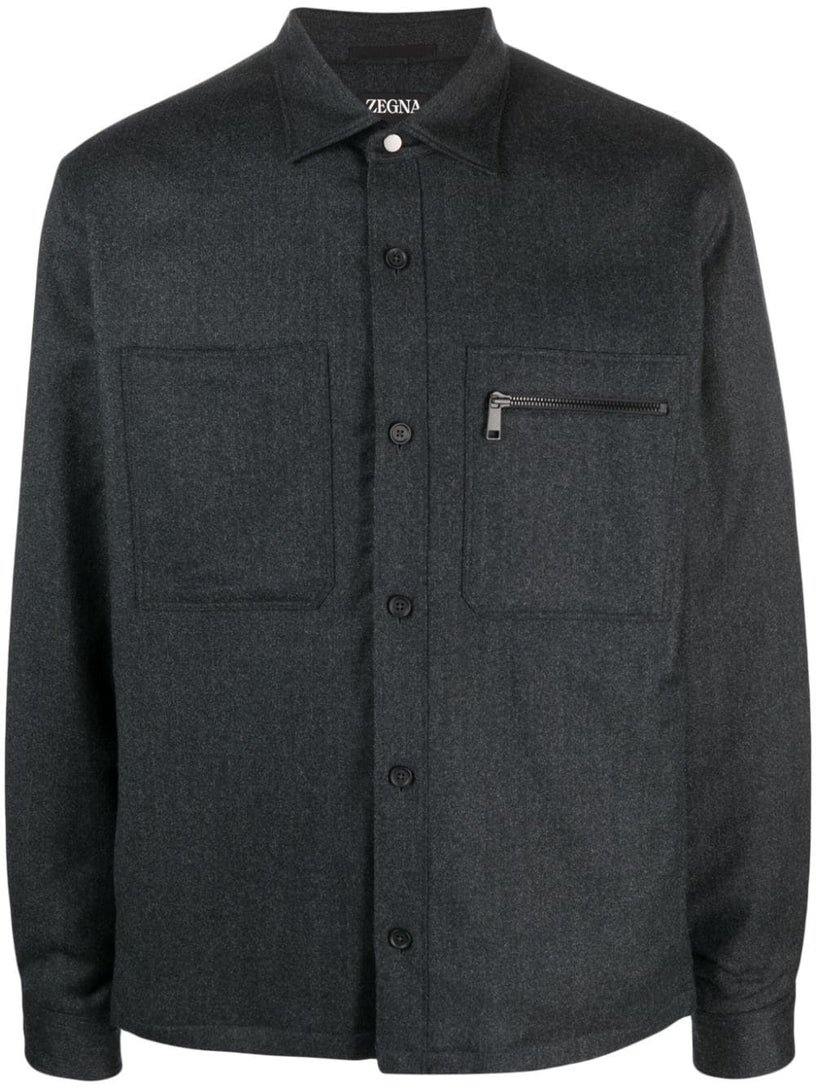 ZEGNA Wool shirt jacket