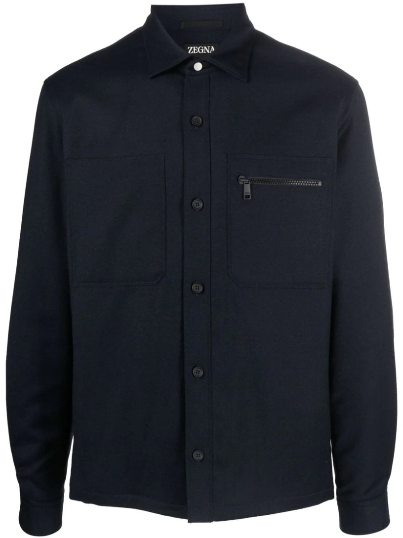 ZEGNA Wool shirt jacket