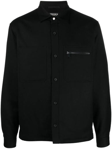 WOOL SHIRT-JACKET