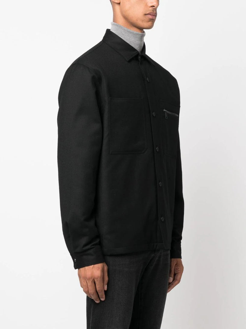 WOOL SHIRT-JACKET