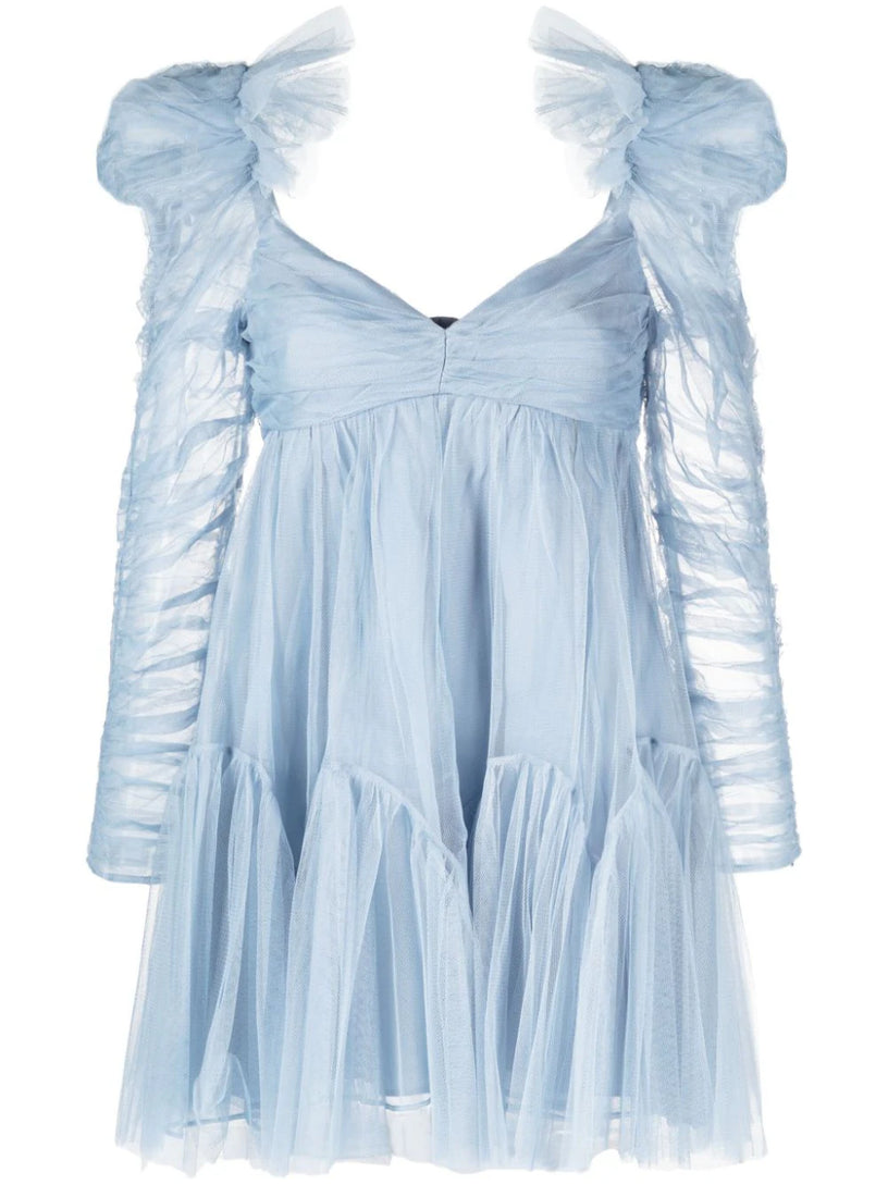 ZIMMERMANN Tulle ruched mini dress