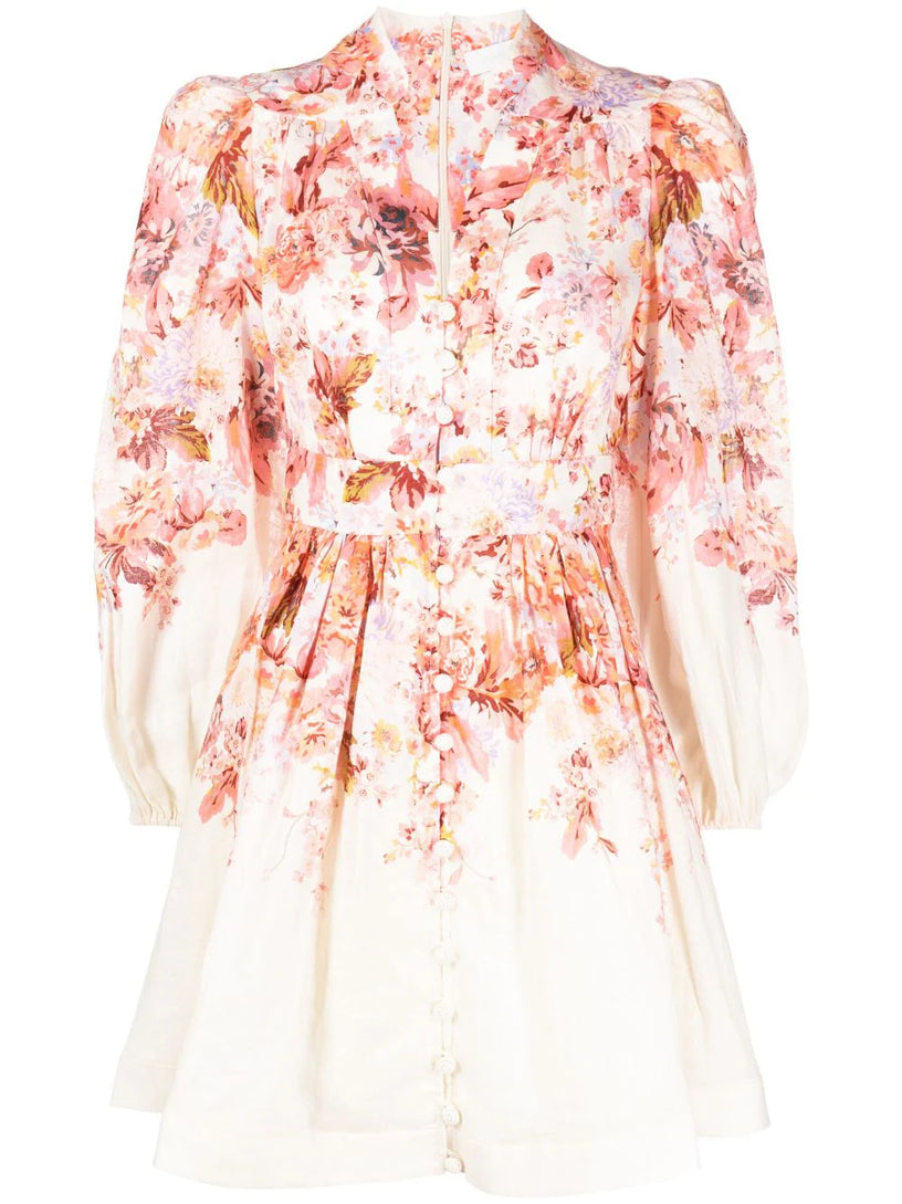 ZIMMERMANN Devi plunge mini dress