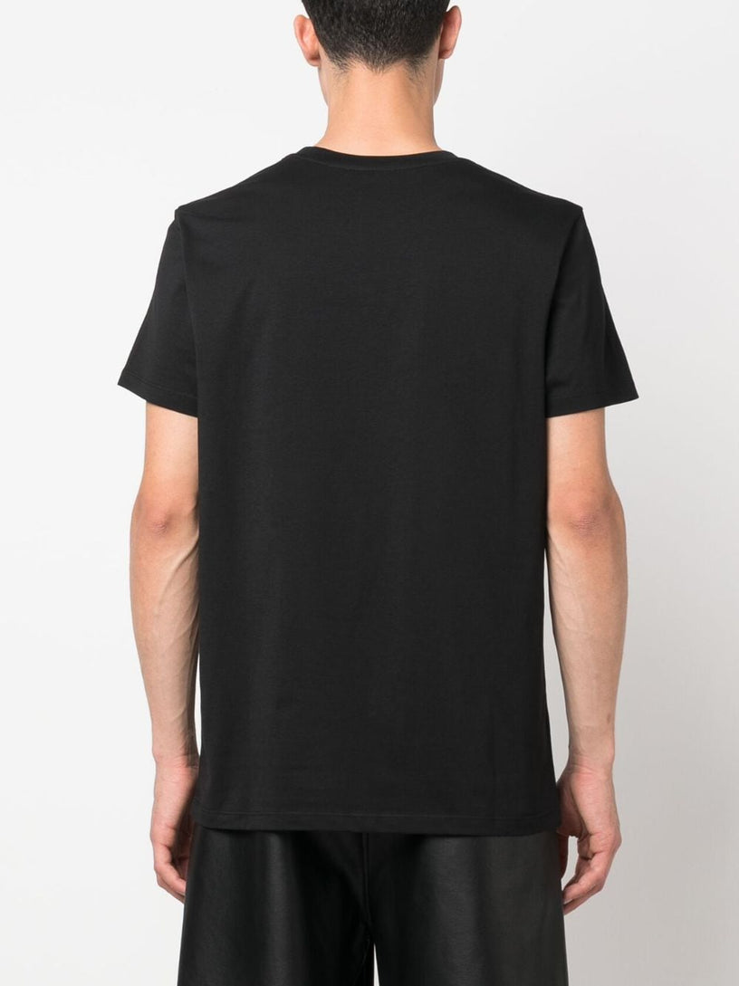 Balmain Paris flocked short-sleeved T-shirt