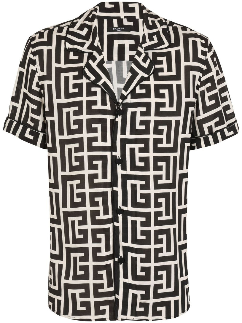 BALMAIN Monogram printed shirt